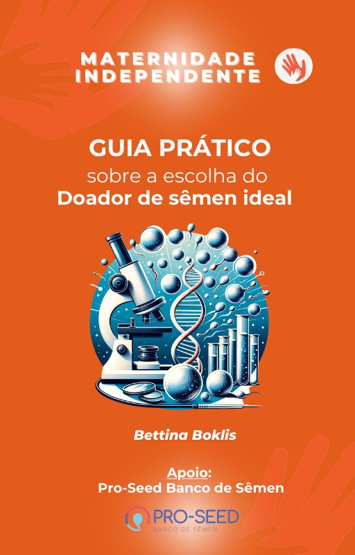 Capa do e-book gratuito Guia para escolher o doador de sêmen ideal